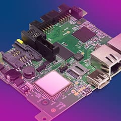 embedded -board-sq Chip on a motherboard